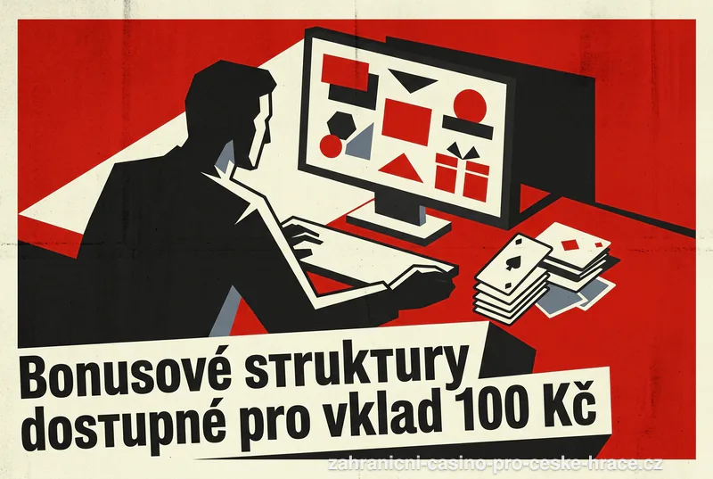 Bonusové struktury dostupné pro vklad 100 Kč